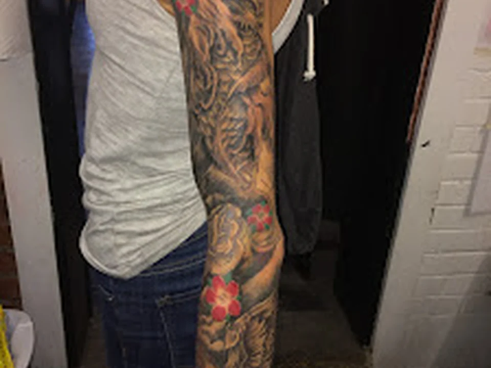Decorated Temple Tattoo, Denver