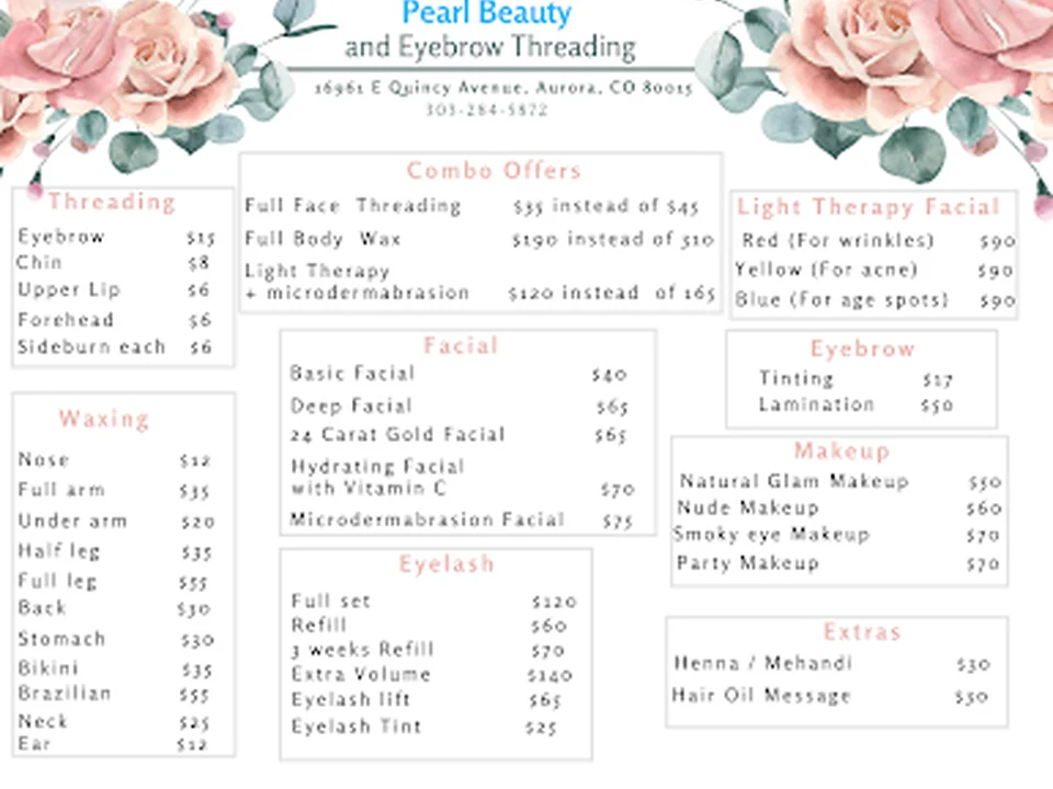 Pearl Beauty and Eyebrow Threading, Denver